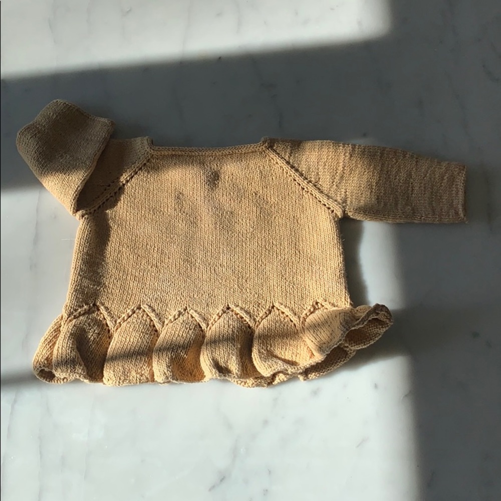 Misha and Puff peplum sweater 18-24m